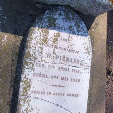 PIENAAR C.W. 1916-1920