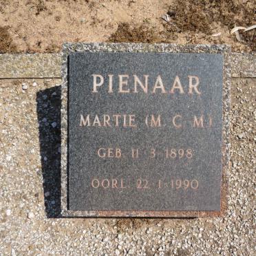 PIENAAR M.C.M. 1898-1990