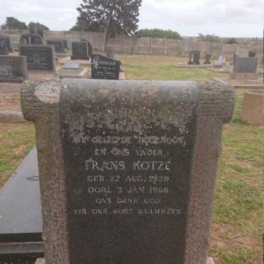 PIENAAR Frans Kotze 1929-1966