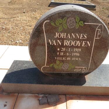 ROOYEN Johannes, van 1919-1996