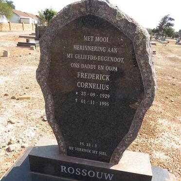 ROSSOUW Frederick Cornelius 1929-1995