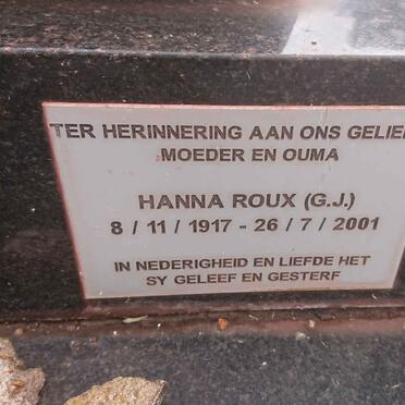 ROUX G.J. 1917-2001