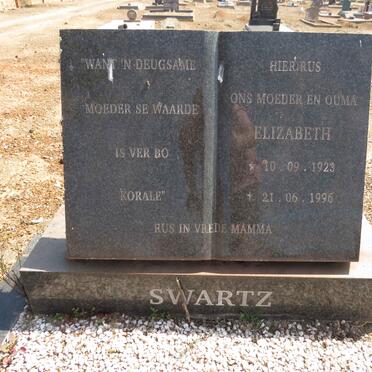 SWARTZ Elizabeth 1923-1996