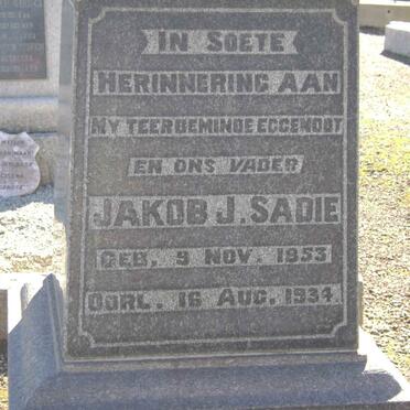 SADIE Jakob J.  1853-1934