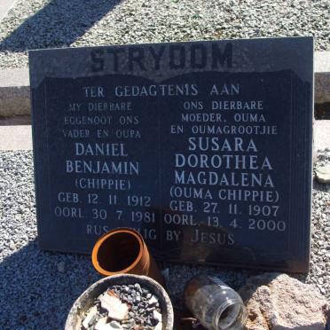 STRYDOM Daniel Benjamin 1912-1981 &amp; Susara Dorothea Magdalena 1907-2000