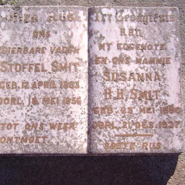 SMIT Stoffel 1883-1956 &amp; Susanna H.H. 1890-1937