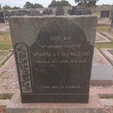 TOIT Susanna J.F., du nee WALTERS 1877-1963