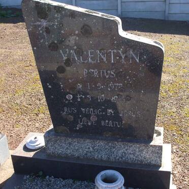VALENTYN Bertus 1972-197?