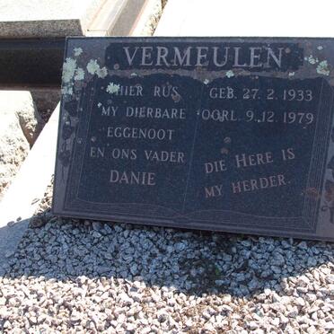 VERMEULEN Danie 1933-1979
