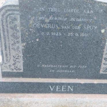 VEEN Oeverus van der Spuy 1923-1961