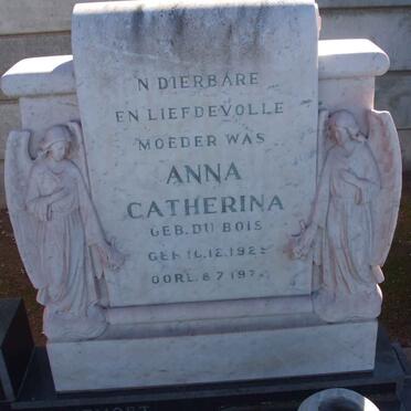 VELDSMAN Anna Catherina nee DU BOIS 1929-1974