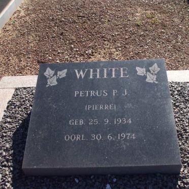 WHITE Petrus P.J. 1934-1974