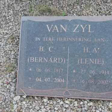 ZYL B.C., van 1917-2004 &amp; H.A. 1914-2002
