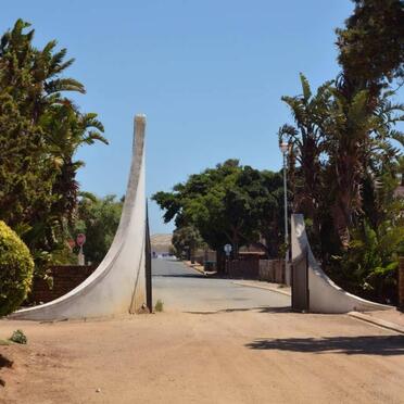 1. Entrance to cemetery