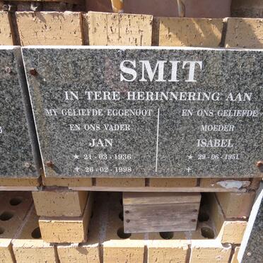 SMIT Jan 1936-1998 &amp; Isabel 1951-