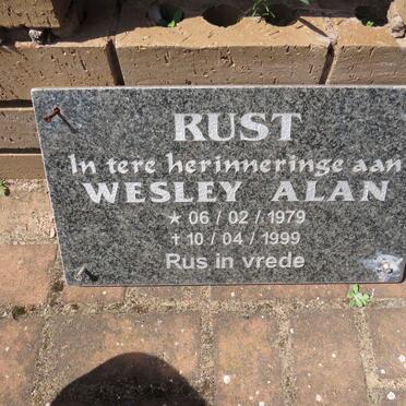 RUST Wesley Alan 1979-1999