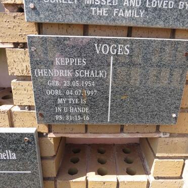 VOGES Hendrik Schalk 1954-1997