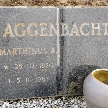 AGGENBACHT Marthinus A. 1920-1983