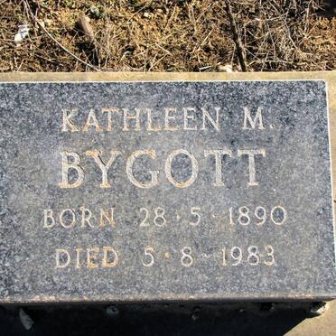 BYGOTT Kathleen M. 1890-1983