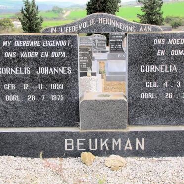 BEUKMAN Cornelis Johannes 1899-1975 &amp; Cornelia Maria 1895-1985