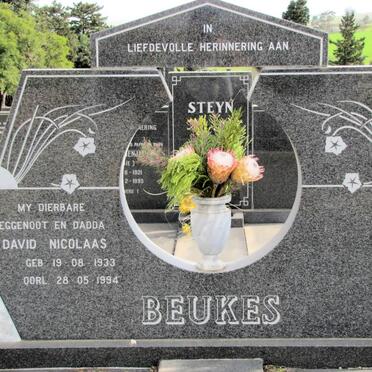 BEUKES David Nicolaas 1933-1994