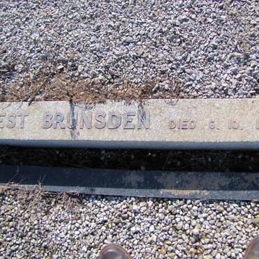 BRUNSDEN Algernon Ernest -1957