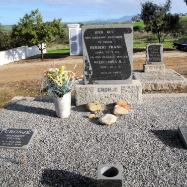 CRONJE Herbert Frank -1965 &amp; Wilhelmina S.J. -1991 :: CRONJÉ Herbert Frank 1951-2004 :: HATTINGH Herman Hendrik 1929-1998
