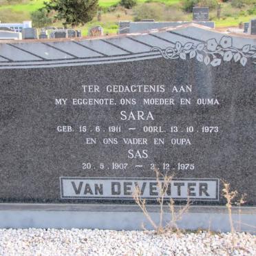 DEVENTER Sas, van 1907-1975 &amp; Sara 1911-1973