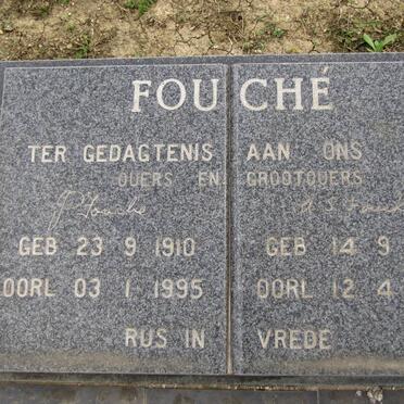FOUCHE J. 1910-1995 &amp; A.S. 1907-1997