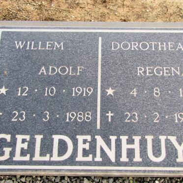 GELDENHUYS Willem Adolf 1919-1988 &amp; Dorothea Regena 1917-1984