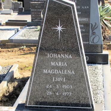 GILDENHUYS Johanna Maria Magdalena 1903-1977