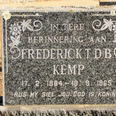 KEMP Frederick T.D.B. 1884-1965