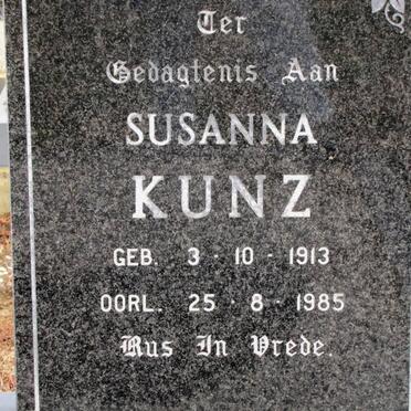 KUNZ Susanna 1913-1985
