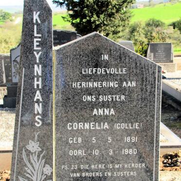 KLEYNHANS Anna Cornelia 1891-1980