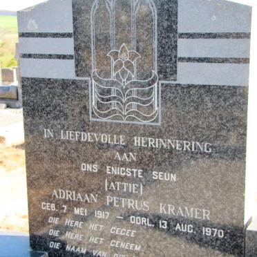 KRAMER Adriaan Petrus 1917-1970