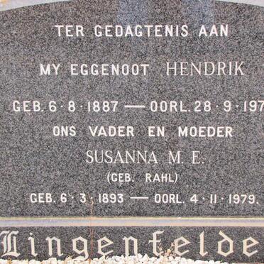 LINGENFELER Hendrik 1887-1977