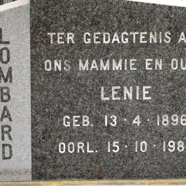 LOMBARD Lenie 1896-1983