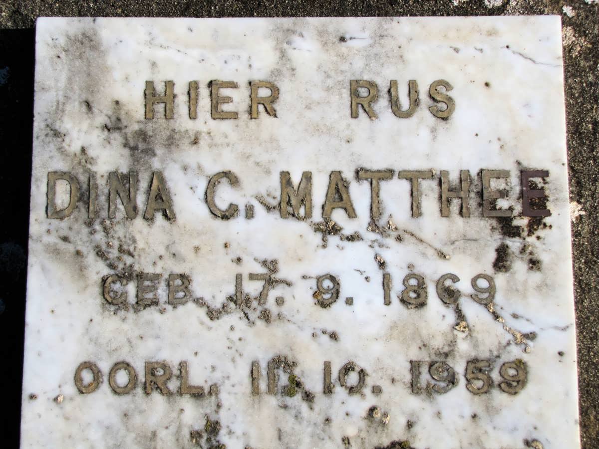 MATTHEE Dina C. 1869-1959