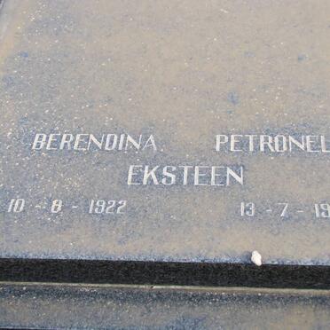 EKSTEEN Berendina Petronella 1922-1990