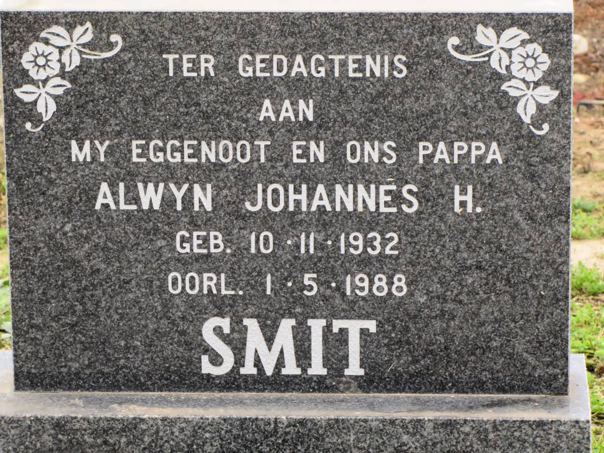 SMIT Alwyn Johannes H. 1932-1988