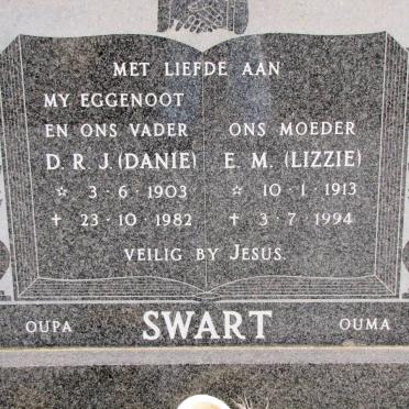 SWART D.R.J. 1903-1982 &amp; E.M. 1913-1994