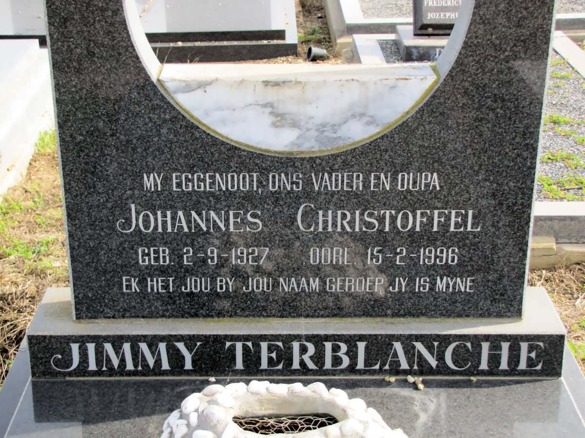 TERBLANCHE Johannes Christoffel 1927-1996