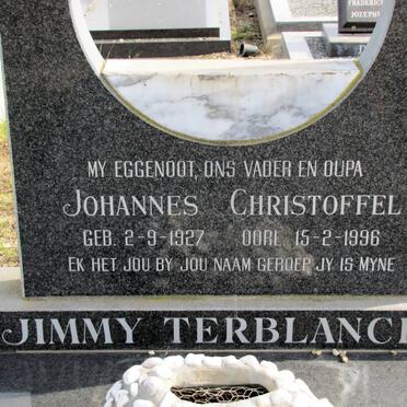 TERBLANCHE Johannes Christoffel 1927-1996