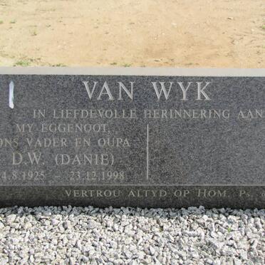 WYK D.W., van 1925-1998