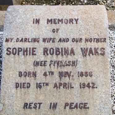 WAKS Louis Taberer 1915-1941 :: WAKS Louis 1882-1962 &amp; Sophie Robina FIVEASH 1886-1942