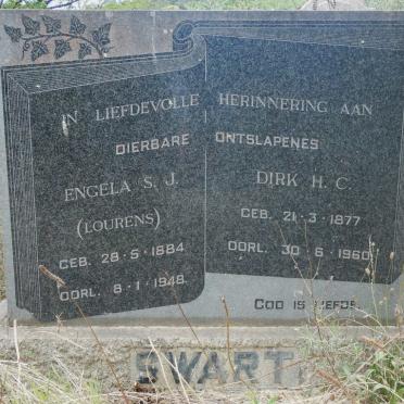 SWART Dirk H.C. 1877-1960 &amp; Engela S.J. LOURENS 1884-1948