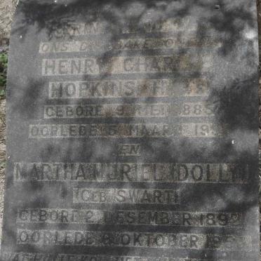 HOPKINS Henry Charles 1885-195? &amp; Martha Muriel SWART 1892-195?