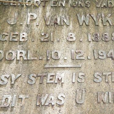 WYK J.P., van 1888-1945