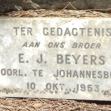 BEYERS E.J. -1953