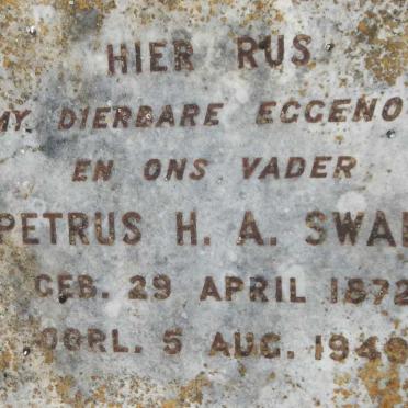 SWART Petrus H.A. 1872-1949